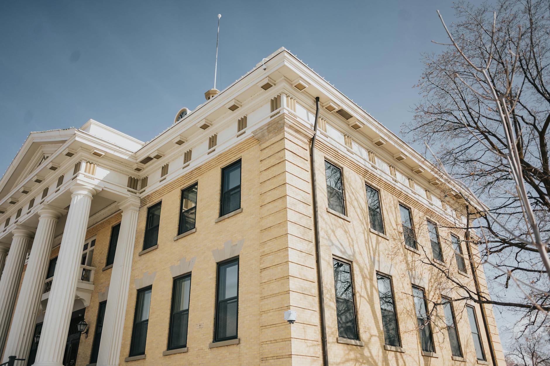 Courthouse building with columns in randy cox c